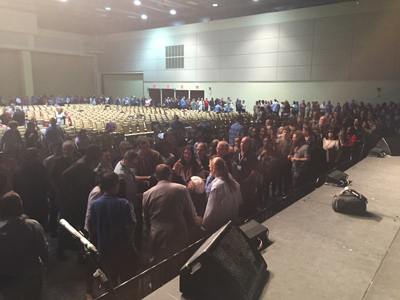 Laying hands on more than 1,000 people at Voice of the Prophets, Pennsylvania